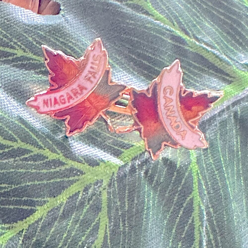 BOGO FREE Canadian leaf pin brooch stocking stuffer VTG